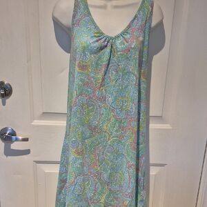 Lauren Ralph Lauren Paisley Print Sleeveless Nightgown size XL